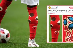 Reaksi warganet soal kaos kaki bolong Danny Rose di Piala Dunia 2018
