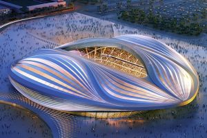 Potret stadion di Qatar yang disebut mirip dengan alat kelamin wanita