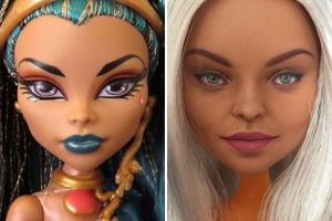 Seniman Ukraina mengubah make up 20 boneka, jadi lebih cantik & alami