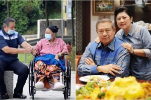 5 Potret haru keluarga SBY saat ziarah ke makam Ani Yudhoyono