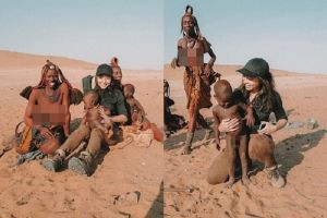 Liburan di Afrika, ini 5 potret Nikita Willy bersama Suku Himba