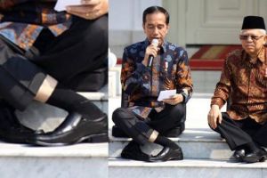 Sukhasana, posisi duduk Presiden Jokowi yang sempat viral
