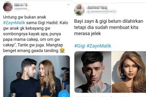 10 Cuitan kocak warganet saat tahu Gigi Hadid hamil anak Zayn Malik