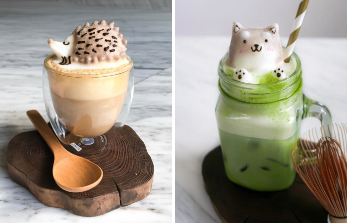 Remaja 17 tahun bikin karya seni 3D dari latte, keren banget