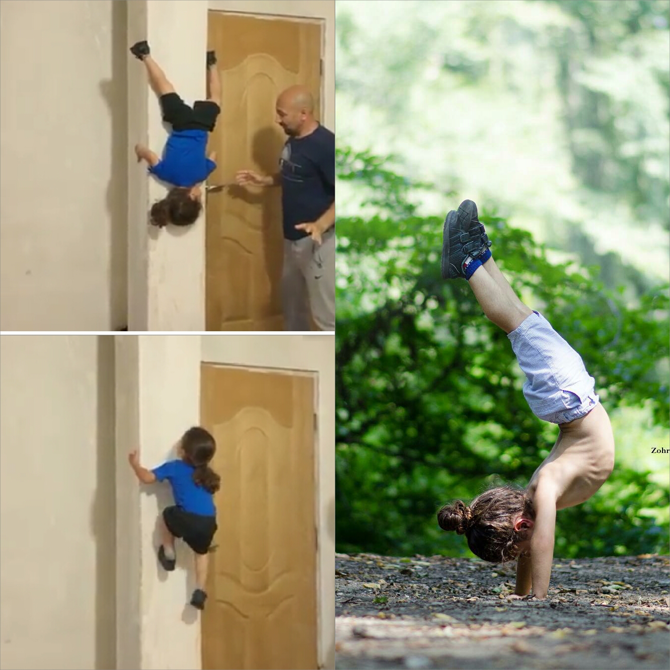 Bocah 9 tahun miliki skill 'Spiderman', naik-turun tembok tanpa alat