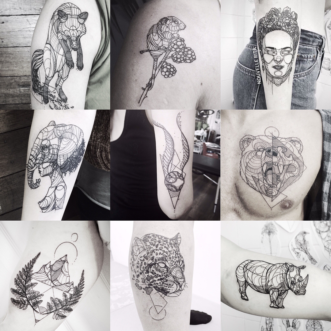 Keren! Seniman ini buat 9 desain tato rumit yang terkesan minimalis