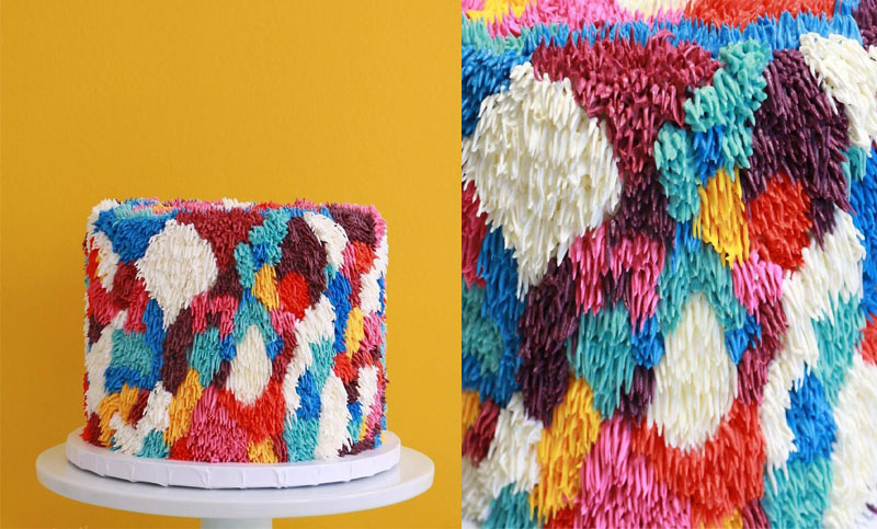 12 Kue colorful ini terlihat seperti karpet bulu, sayang buat dimakan