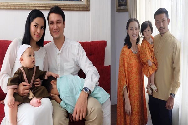 Cantiknya outfit Lebaran 5 keluarga seleb muda Indonesia, kompak abis