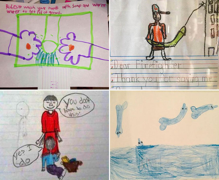 10 Hasil menggambar anak kecil yang sukses bikin tepok jidat