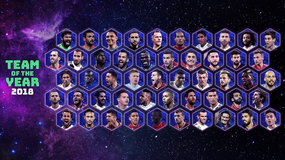 Pilih pemain favoritmu di UEFA Team Of The Year 2018