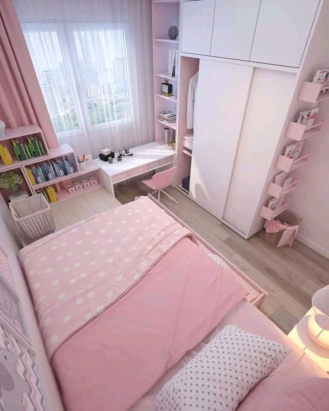 11 Ide Kamar Tidur Anak Bernuansa Warna Pink