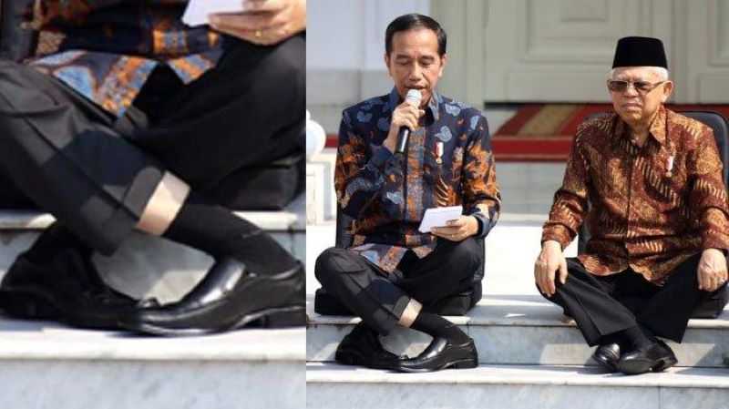 Sukhasana, posisi duduk Presiden Jokowi yang sempat viral