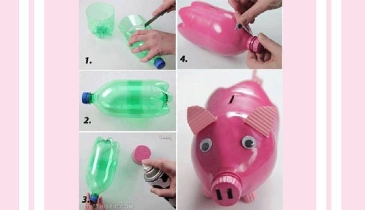 7 Ide kreasi dari botol plastik, mudah & seru dibuat bersama anak-anak