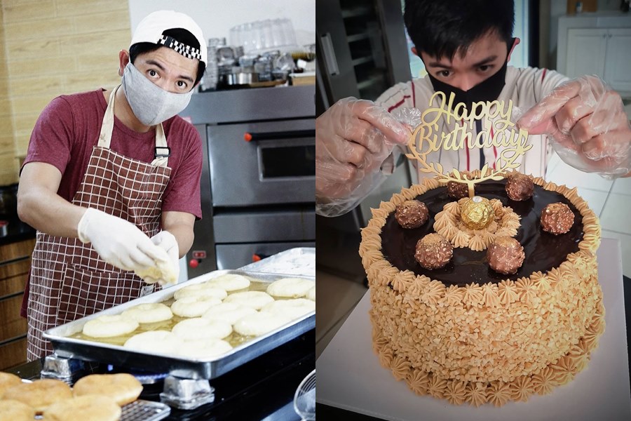 10 Potret aksi Nicky Tirta saat membuat kue, profesional banget
