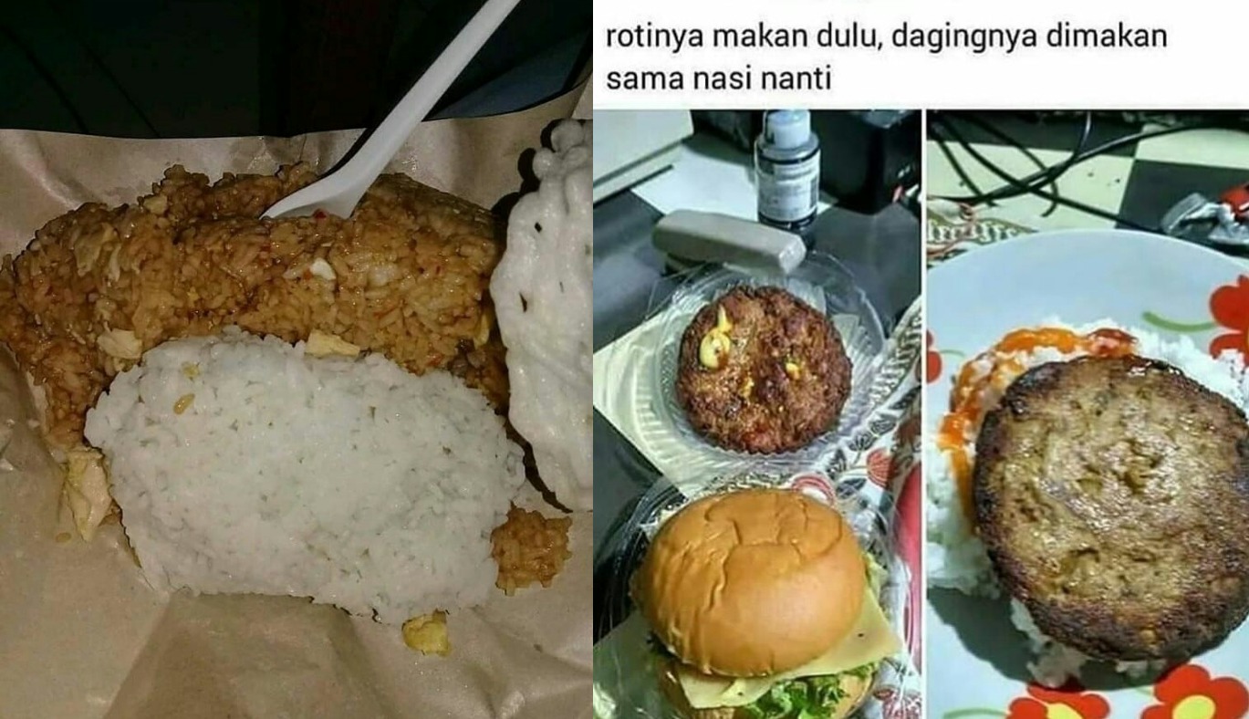 10 Meme kocak tentang kebiasaan makan nasi ini cuma ada di Indonesia 