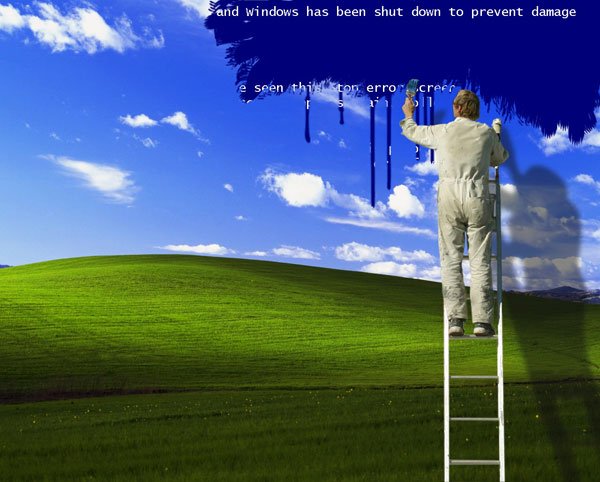 14 Foto editan Bukit Bliss di wallpaper Windows XP ini kreatif abis