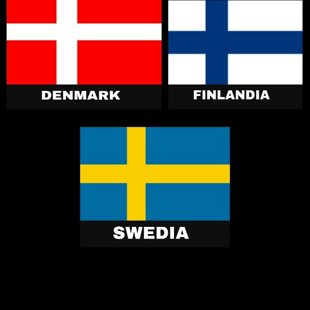 9 Kumpulan negara  ini punya warna  bendera yang mirip mirip