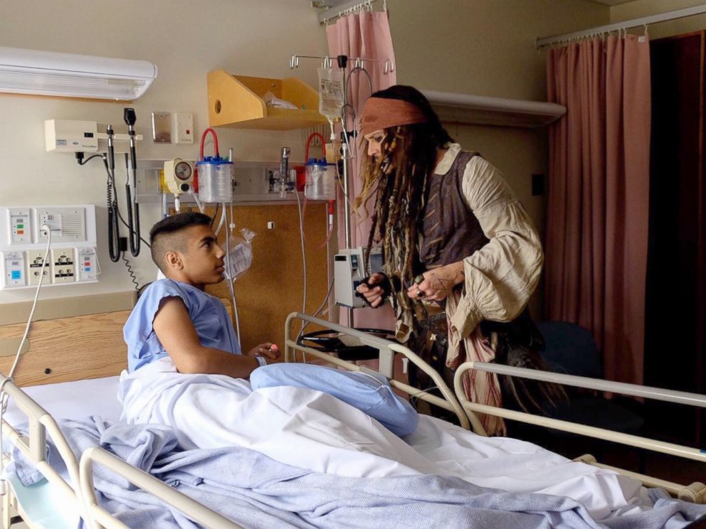 Johnny Depp abcnews.go.com BC Childres's Hospital Foundation