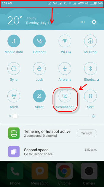 4 Cara mudah screenshot di semua tipe smartphone Xiaomi
