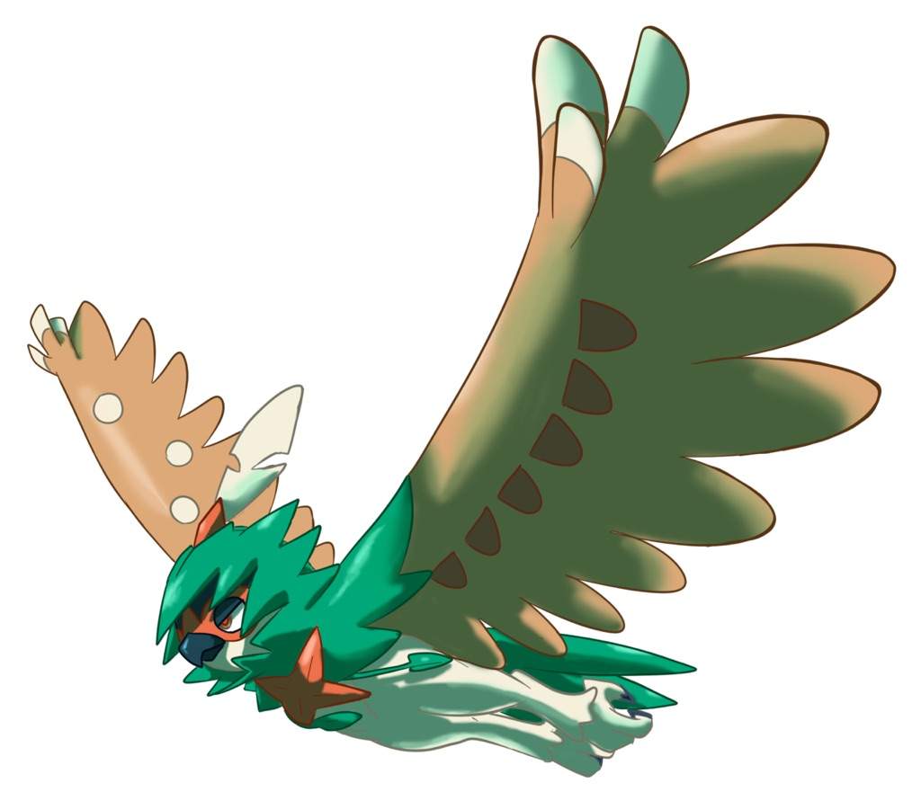 Bentuk terakhir dari Pokémon starter Grass-type terbaru, Rowlett, Decidueye adalah hantu deng...