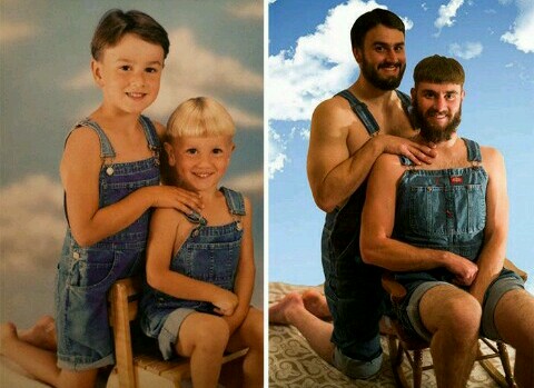 20 Foto dulu vs sekarang yang ingatkan hangatnya keluargamu