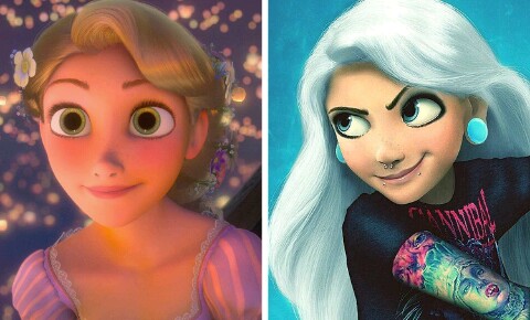 Ini jadinya jika 10 putri Disney hidup di zaman sekarang & penuh tato