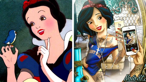 Ini jadinya jika 10 putri Disney hidup di zaman sekarang & penuh tato