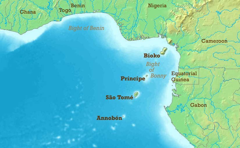 Peta Lokasi Sao Tome dan PRincipe