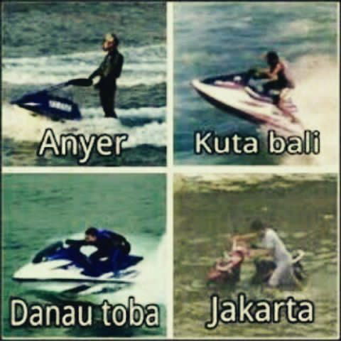 7 Meme 'banjir ibu kota' ini ngejleb abis