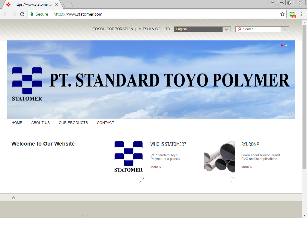 contoh website resmi perusahaan
