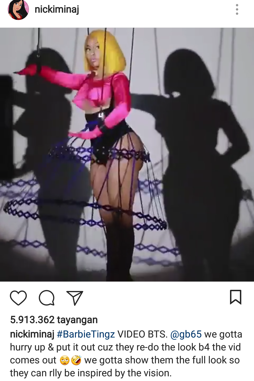 Gaya Nicky Minaj di 'Barbie Tingz' terinspirasi dari gaya Agnez Mo?
