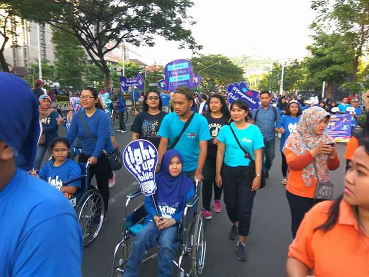 Serunya Fun Walk, aksi peduli Autism oleh Komunitas Sahabat Difabel