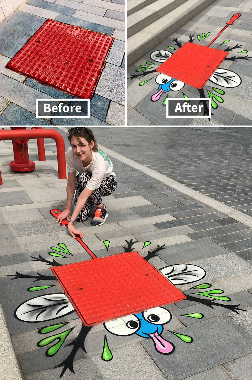 9 Hasil seni jalanan kreatif yang bikin jalan jadi nggak membosankan