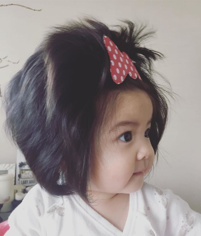 Baby Chanco, bayi usia 6 bulan yang terkenal karena rambut lebatnya