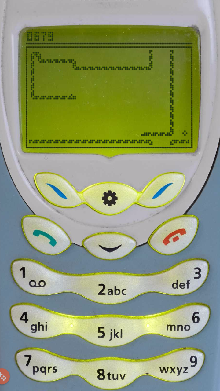Tampilan game Snake '97