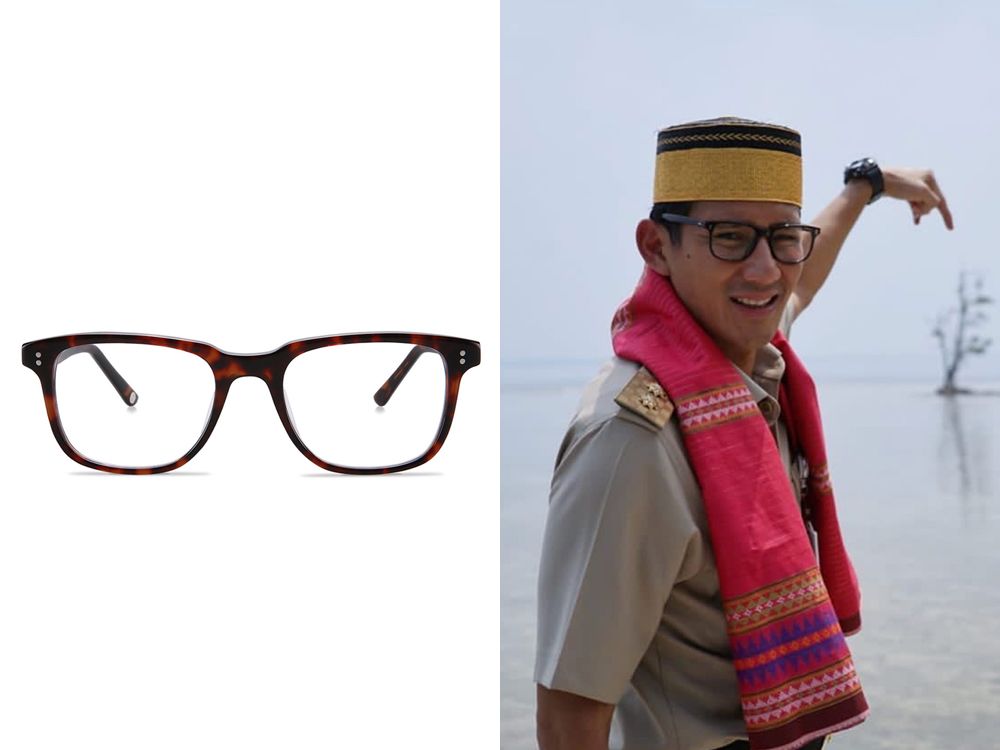 Kekayaan capai 5 Triliun, kacamata brand lokal jadi pilihan Sandiaga