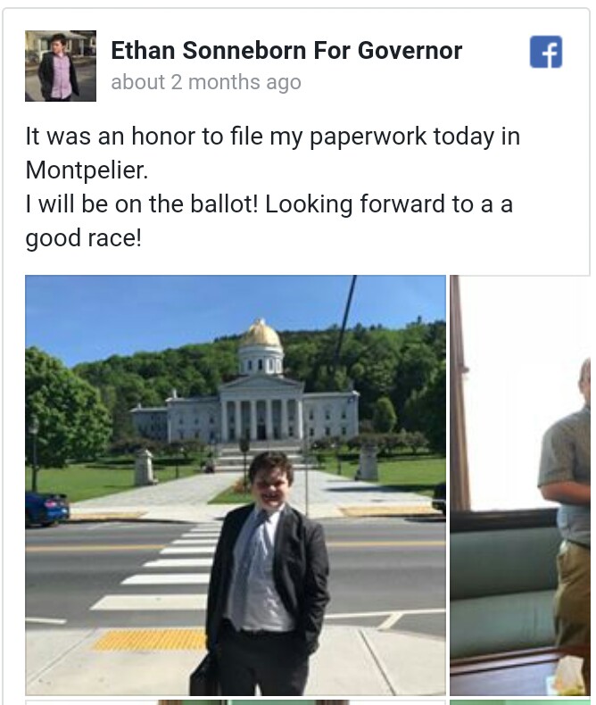 Facebook/Ethan Sonneborn For Governor