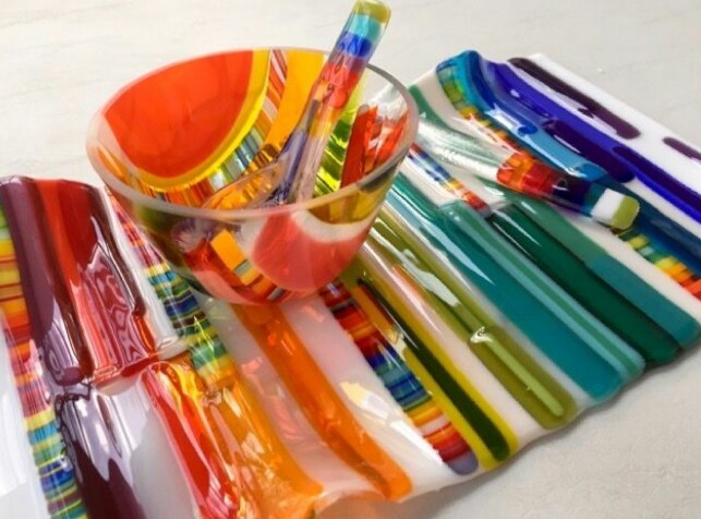 Ide desain pernak-pernik dari fused glas untuk mempercantik rumah