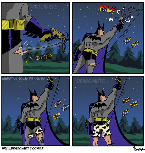 Komik kehidupan sehari-hari Batman dari sisi lain ini bikin ngakak
