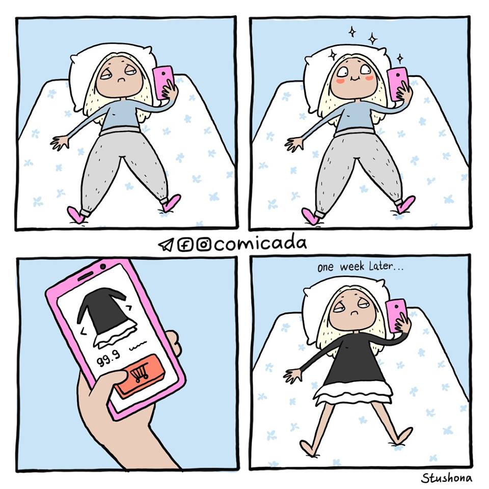Seniman asal Rusia ini bikin komik tentang masalah yang dialami cewek