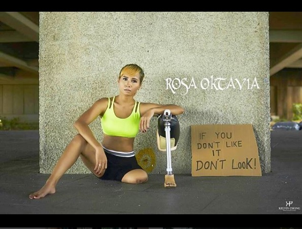 7 Potret Rosalina Octavia, model ikon difabel di Asian Para Games 2018