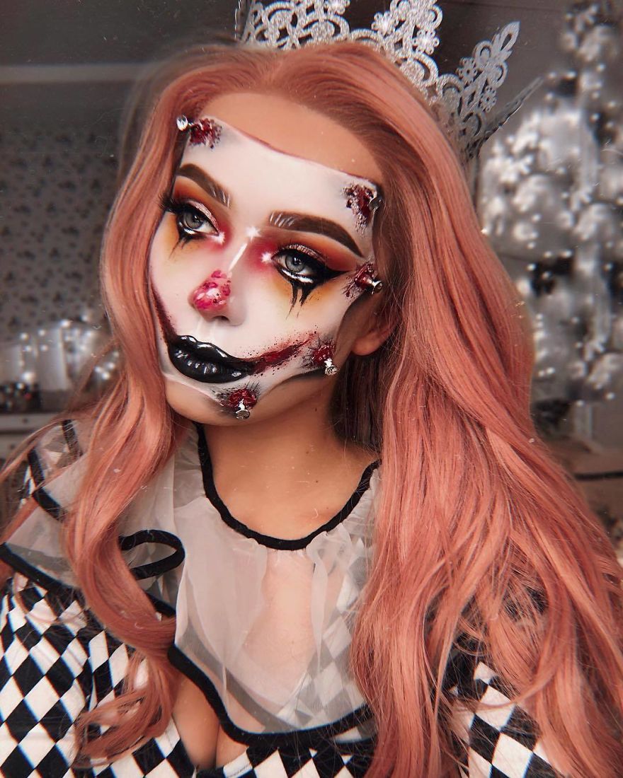 Meski seram, 17 efek make up ini masih memberi kesan cantik lho