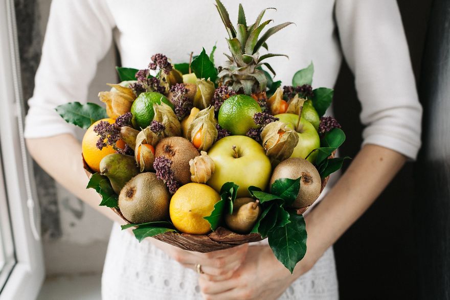15 Kreasi buket buah & sayur, bisa gantikan indahnya buket bunga lho