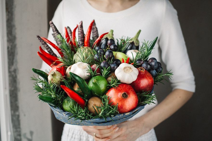 15 Kreasi buket buah & sayur, bisa gantikan indahnya buket bunga lho