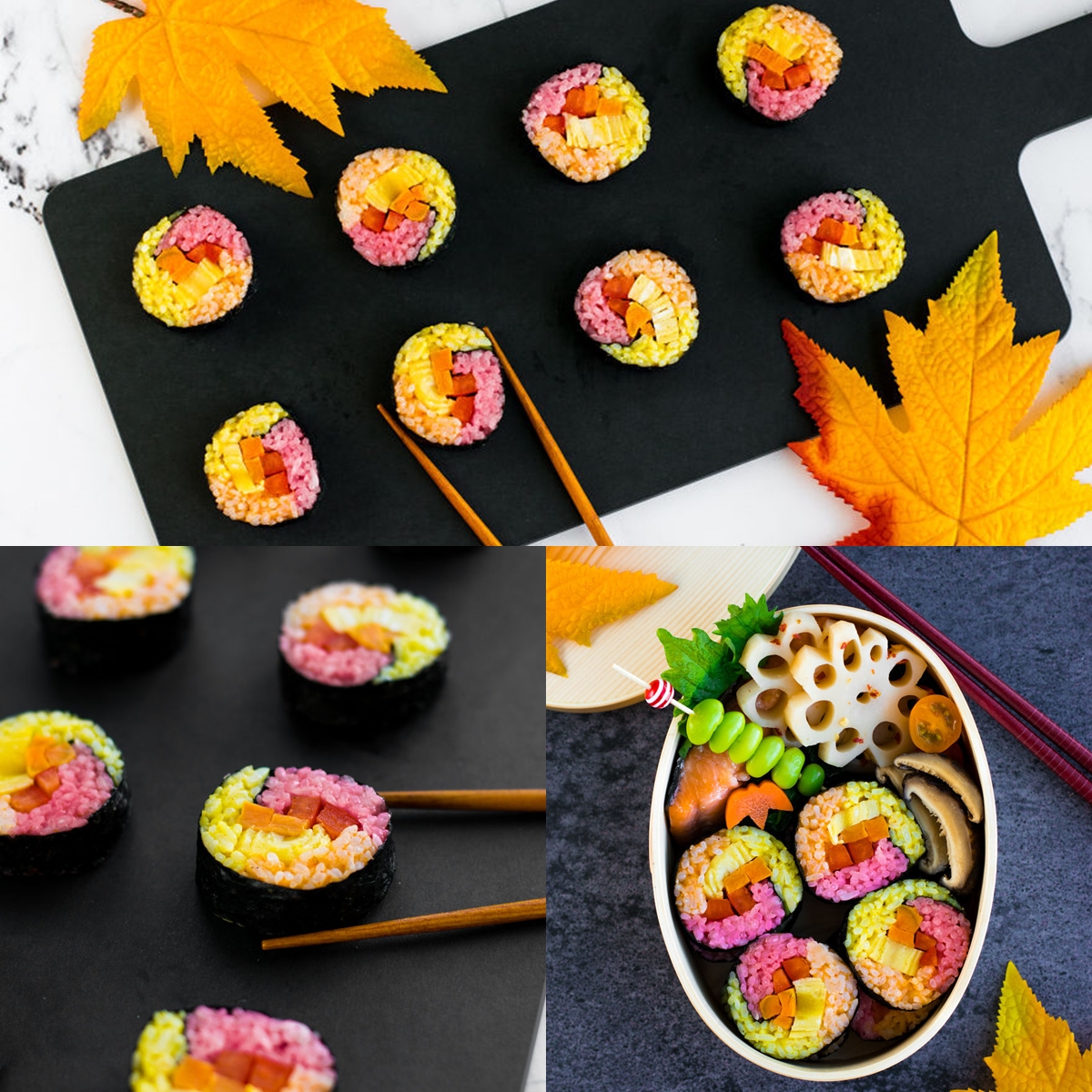 9 Bentuk sushi yang indah dan warna-warni, bikin lapar mata & perut
