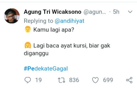 12 Cuitan 'Pedekate Gagal' di Twitter ini kocak abis