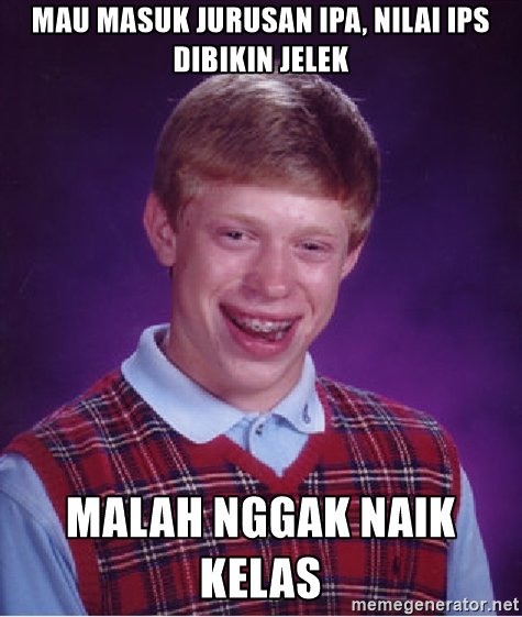 10 Meme kocak anak IPA VS IPS ini bikin nostalgia