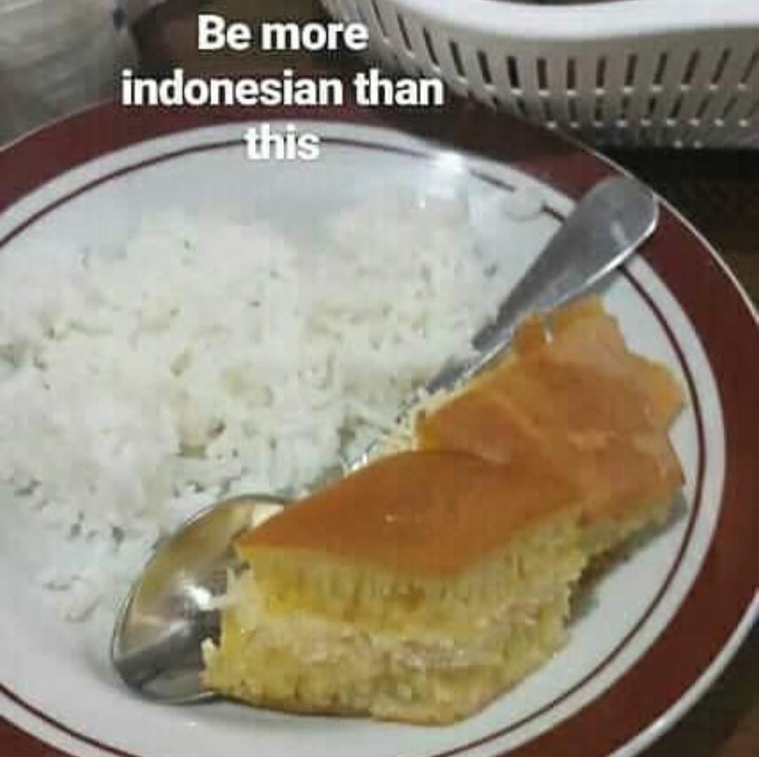 8 Foto absurd menikmati makanan ala orang Indonesia ini bikin ngakak