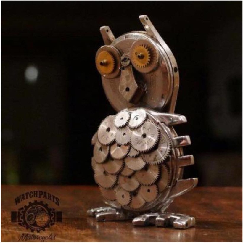 9 Kumpulan karya seni patung dari bangkai jam tangan ini keren abis