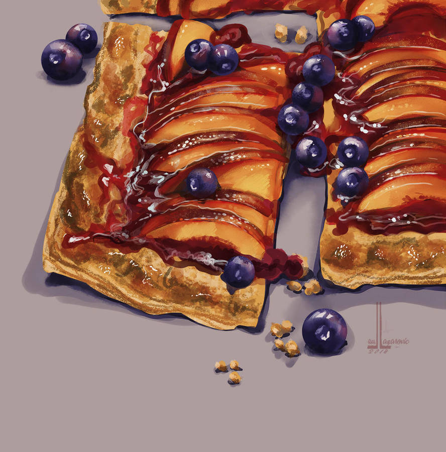 43 Lukisan watercolor ini membuatmu ingin makan yang manis-manis